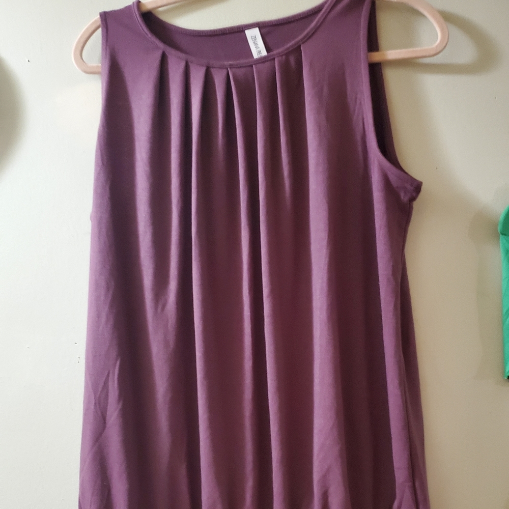Zeanna premium unique halter tyoe design plum